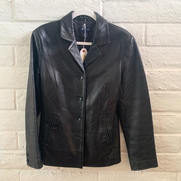 Vintage Ann Taylor Leather Jacket - Picture 1 of 2